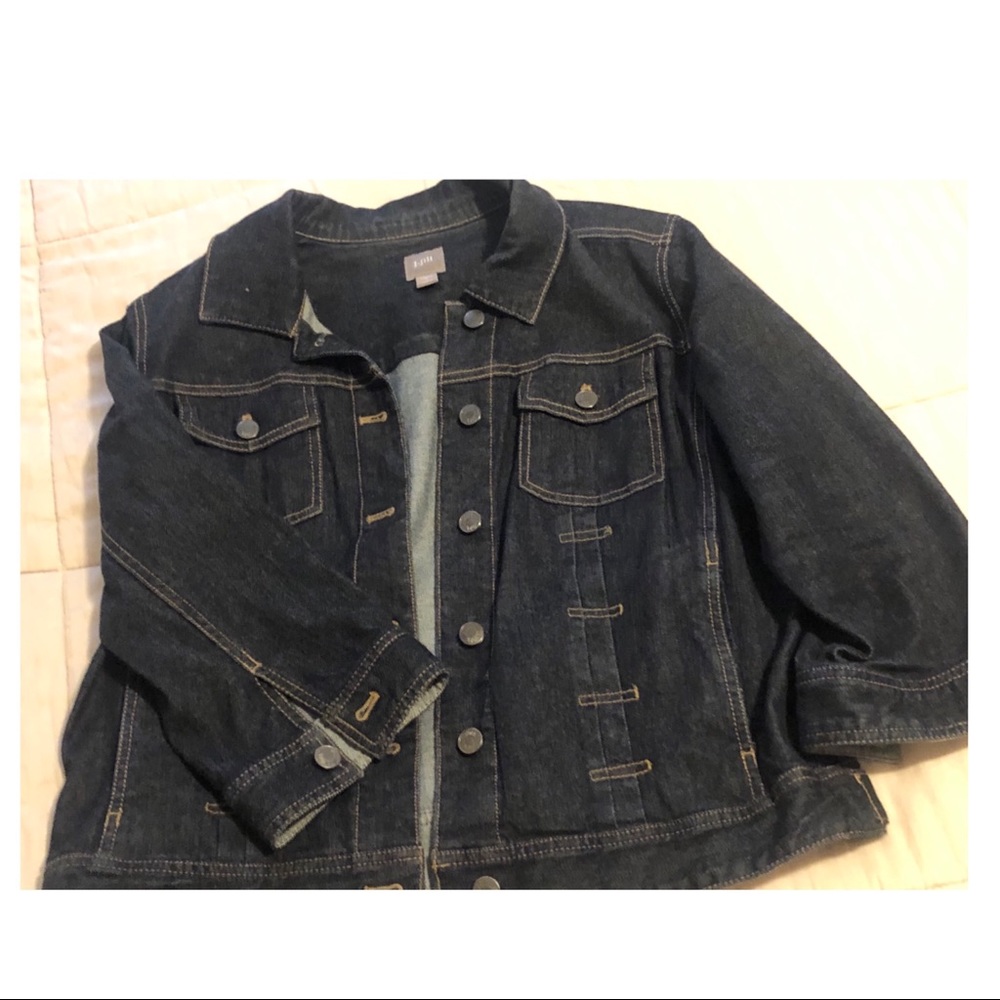 Jjill 3/4 sleeve stretch denim jacket